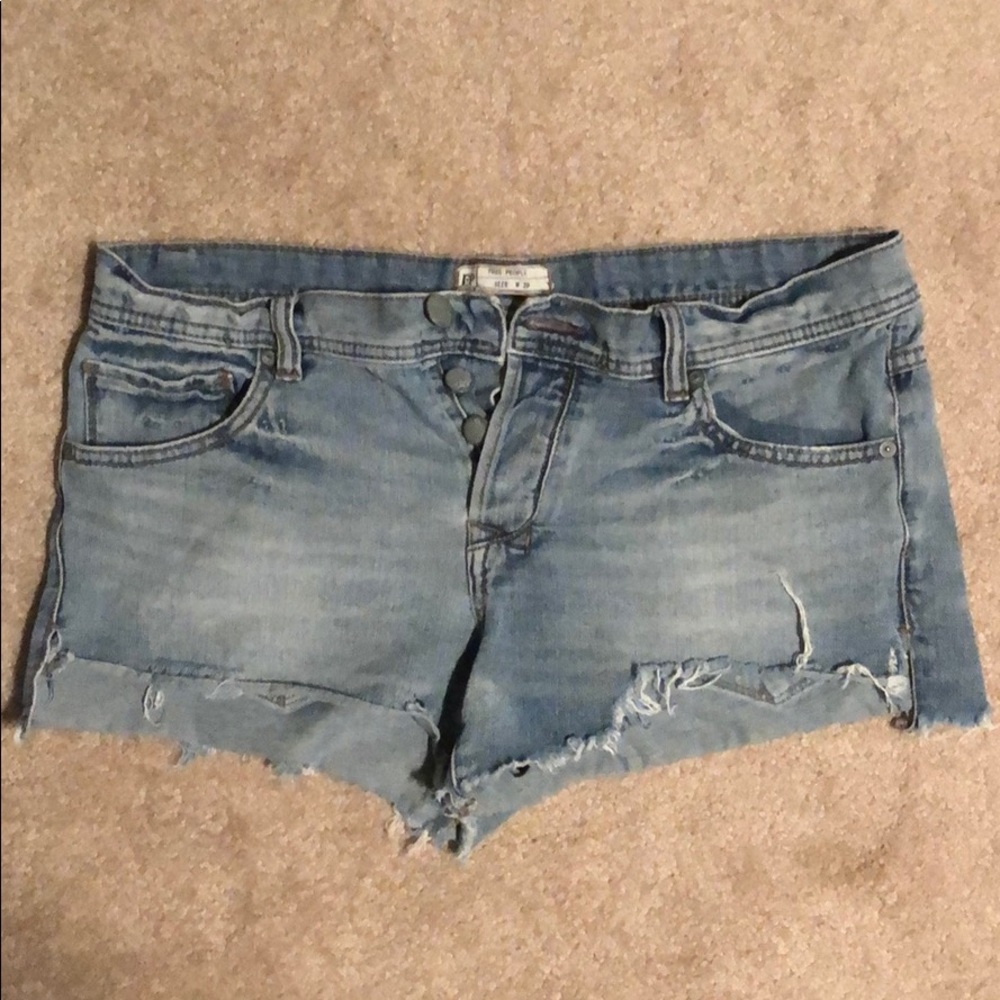 Free people cut-off denim shorts